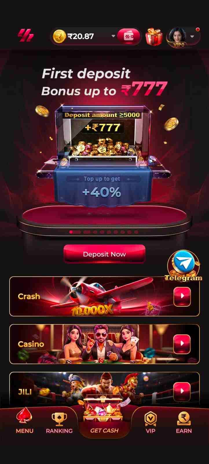 E123 App online game earn money referral bonus India